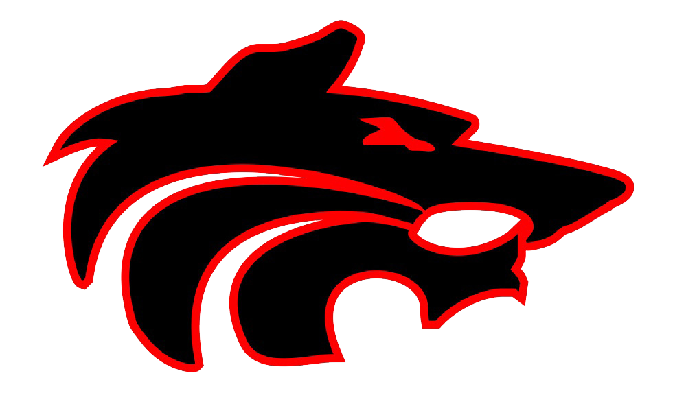 San Augustine School Logo - Black Wolf Head