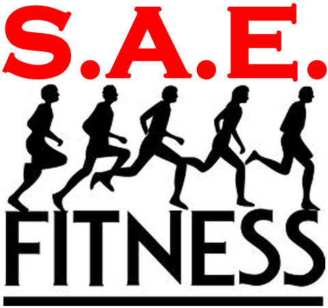 S.A.E. Fitness - Clip art with runners