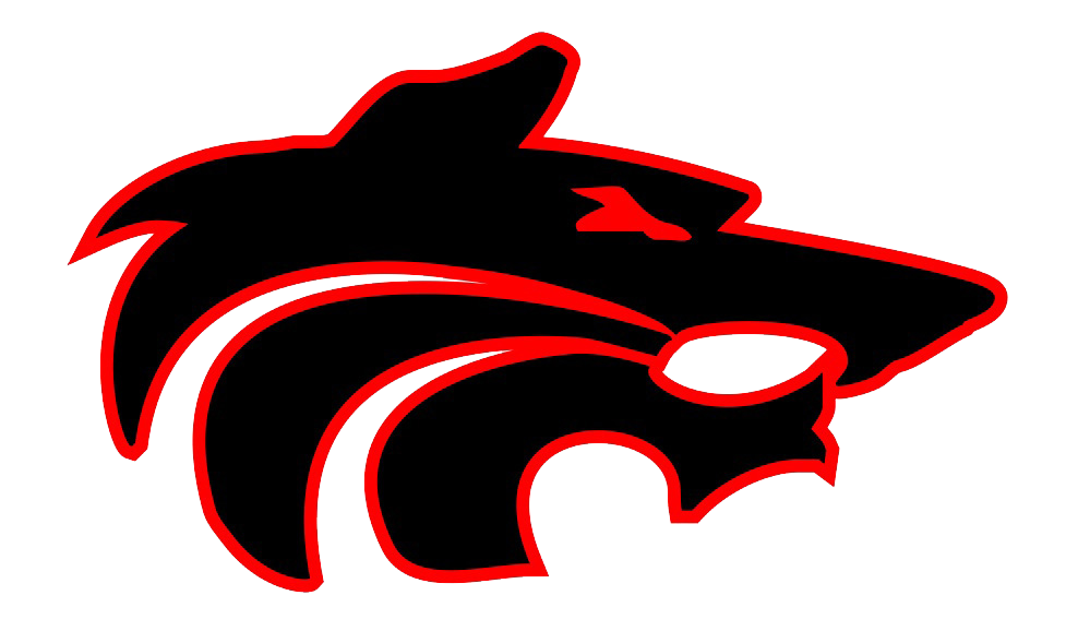 School Logo - Black Wolf Head